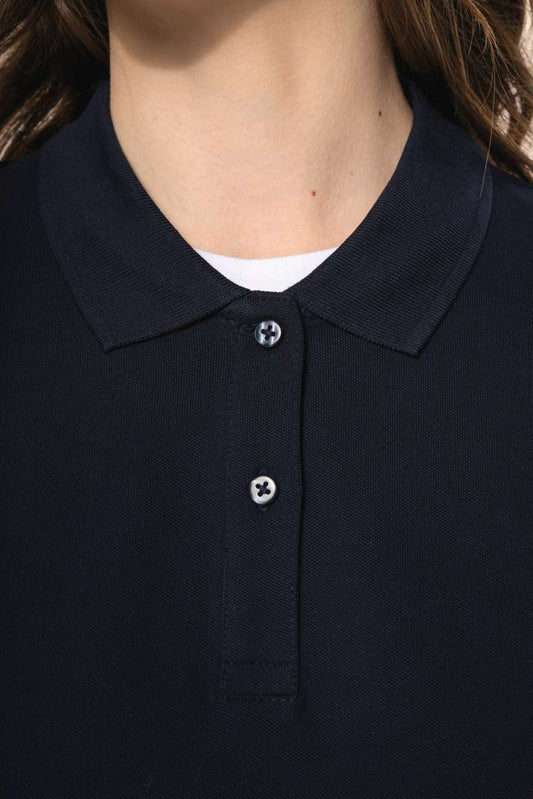 Ladies' Long-Sleeved Supima® Polo Shirt - Kariban Premium (2 of 7) | utt:86ba7c2e8b2c