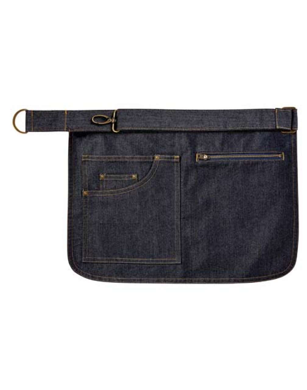'metro' Utility Hip Apron in Indigo Denim | utt:9833633338a9