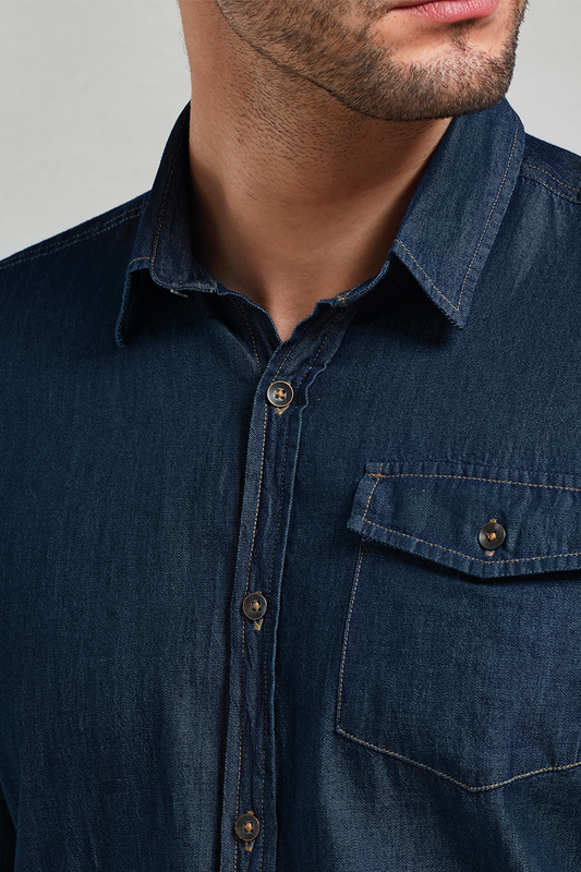Men’s Jeans Stitch Denim Shirt - Premier (2 of 4) | utt:872ae5aa88e0