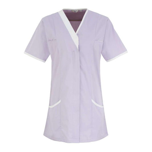 ‘DAISY’ HEALTHCARE TUNIC in Lilac/White | utt:880c81a4205e