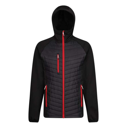 NAVIGATE HYBRID JACKET in Black/Seal Grey | utt:aaff28481a6f