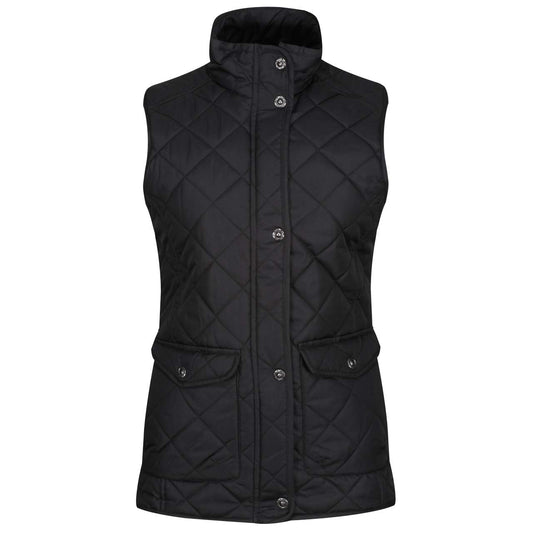 Tarah - Diamond Quilt Bodywarmer in Black | utt:3fd915a79786