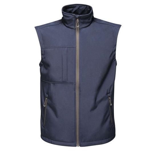 Octagon Ii 3 Layer Printable Softshell Bodywarmer in Navy/Seal Grey | utt:0e232479710d