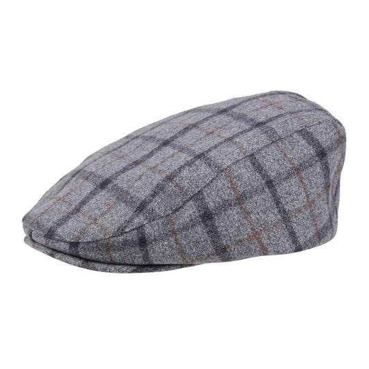 Acre Tweed-Effect Flatcap in Grey Check | utt:dba6ffd4d95f