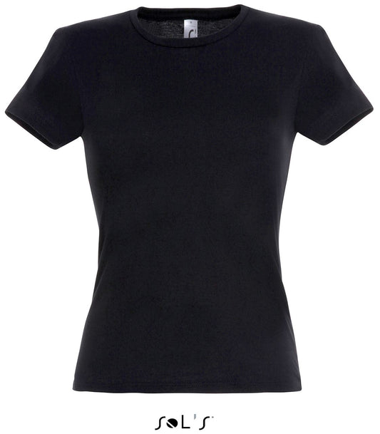 Sol's Miss - Women’s T-Shirt in Deep Black | utt:d2c336b69812