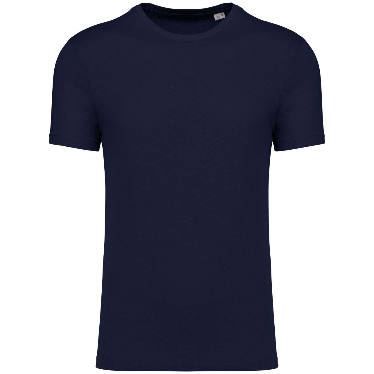 Eco-Friendly Unisex Organic Cotton And Linen T-Shirt in Navy Blue | utt:e730f11dcee9