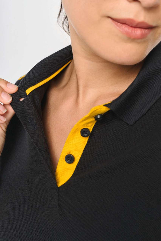 Ladies' Short-Sleeved Contrasting Daytoday Polo Shirt - Designed To Work (2 of 9) | utt:1909e503c152