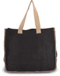 SAC EN JUTE AVEC COUTURES CONTRASTÉES