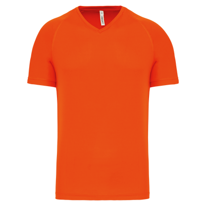 T-SHIRT DE SPORT À MANCHES COURTES ET COL EN V POUR HOMME