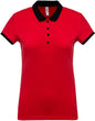 POLO PIQUÉ BICOLORE FEMME