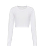 T-shirt court à manches longues pour femme