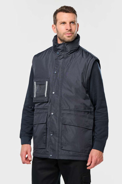 DETACHABLE-SLEEVED WORKWEAR PARKA