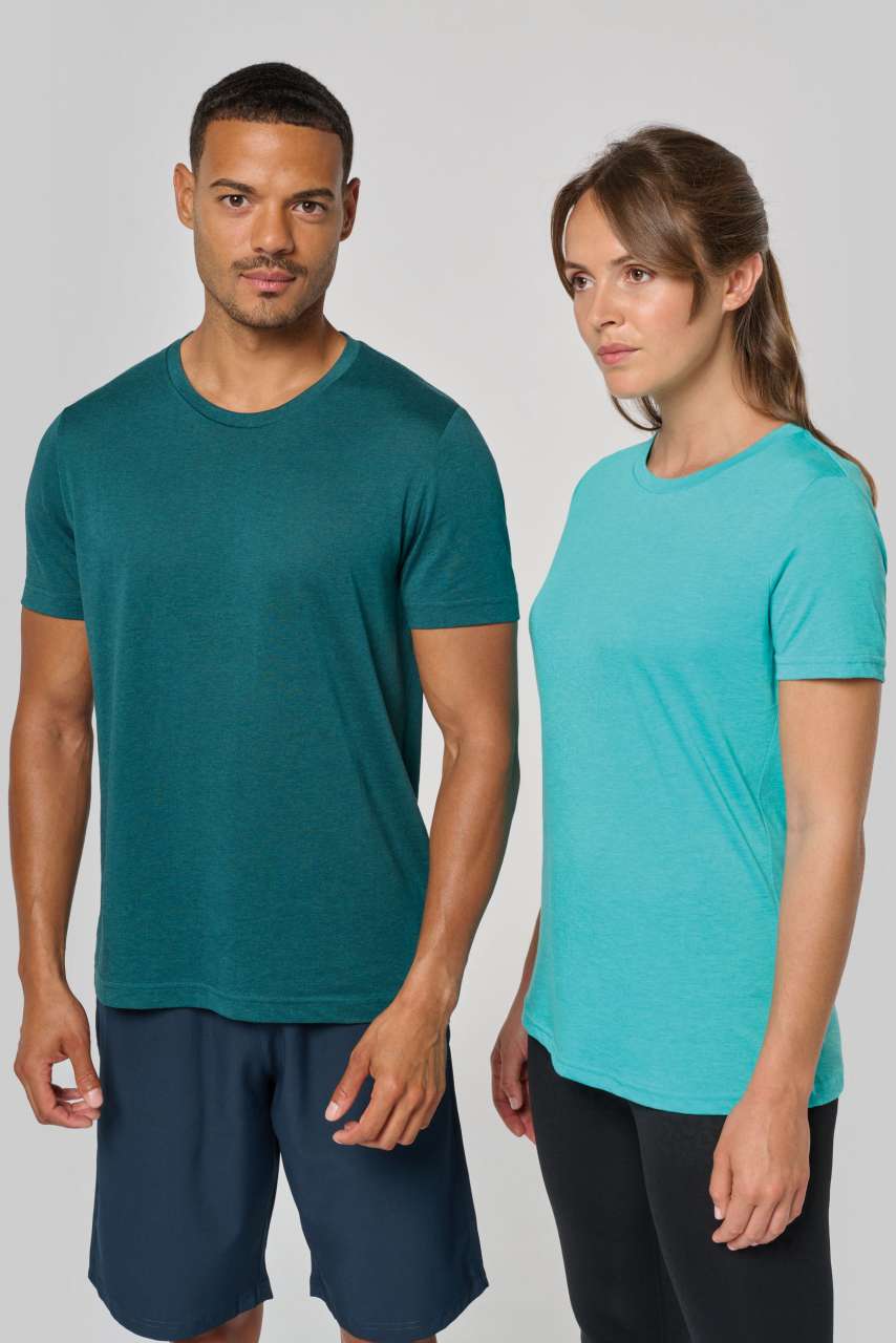 T-SHIRT DE SPORT À COL ROND TRIBLEND POUR FEMME