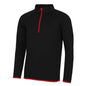 Cooles Herren-Sweatshirt mit halbem Reißverschluss