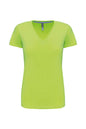 T-SHIRT À MANCHES COURTES ET COL EN V POUR FEMME