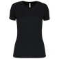 T-SHIRT DE SPORT À MANCHES COURTES ET COL EN V POUR FEMME