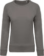 SWEAT-SHIRT FEMME EN COTON BIOLOGIQUE À COL RAS DU COU ET MANCHES RAGLAN