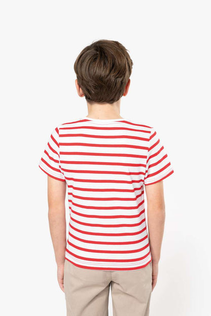 T-SHIRT MARIN À MANCHES COURTES ET POCHE POUR ENFANT