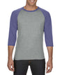 T-SHIRT RAGLAN À MANCHES ¾ TRI-BLEND POUR ADULTE
