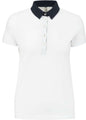 POLO EN JERSEY BICOLORE POUR FEMME