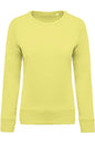 SWEAT-SHIRT FEMME EN COTON BIOLOGIQUE À COL RAS DU COU ET MANCHES RAGLAN