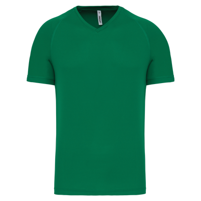 T-SHIRT DE SPORT À MANCHES COURTES ET COL EN V POUR HOMME