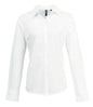 BLOUSE OXFORD SIGNATURE À MANCHES LONGUES POUR FEMME