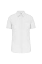 CHEMISE EN POPELINE DE COTON À MANCHES COURTES POUR FEMME