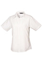BLOUSE EN POPELINE À MANCHES COURTES POUR FEMME