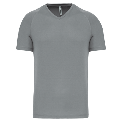 T-SHIRT DE SPORT À MANCHES COURTES ET COL EN V POUR HOMME