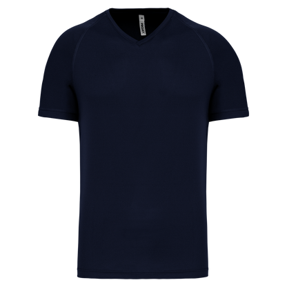 T-SHIRT DE SPORT À MANCHES COURTES ET COL EN V POUR HOMME