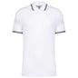 Polo à manches courtes à deux bandes pour homme