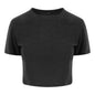 T-shirt court en mélange de trois pour femme