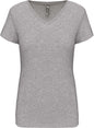 T-SHIRT À MANCHES COURTES ET COL EN V POUR FEMME
