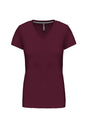 T-SHIRT À MANCHES COURTES ET COL EN V POUR FEMME