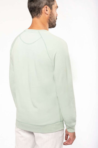 SWEAT-SHIRT HOMME EN COTON BIOLOGIQUE À COL RAS DU COU ET MANCHES RAGLAN