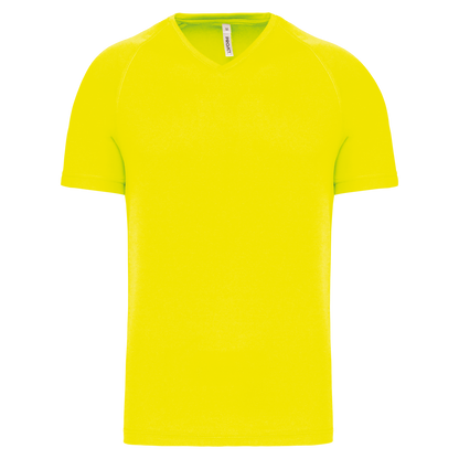 T-SHIRT DE SPORT À MANCHES COURTES ET COL EN V POUR HOMME