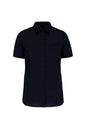CHEMISE EN POPELINE DE COTON À MANCHES COURTES POUR FEMME