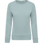 SWEAT-SHIRT FEMME EN COTON BIOLOGIQUE À COL RAS DU COU ET MANCHES RAGLAN
