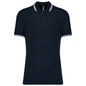 Polo à manches courtes à deux bandes pour homme