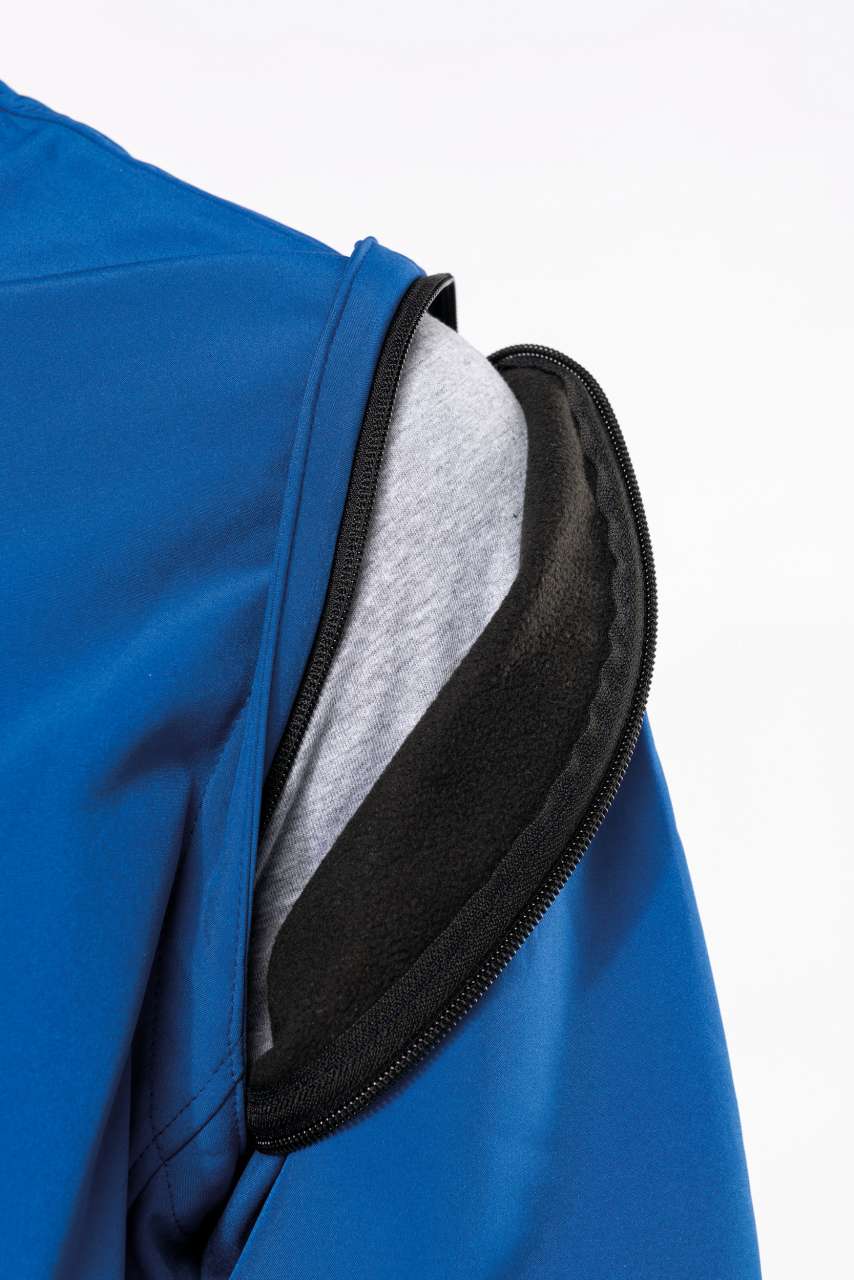 VESTE SOFTSHELL UNISEXE 3 COUCHES À CAPUCHE AVEC MANCHES AMOVIBLES