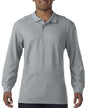 POLO DOUBLE PIQUÉ À MANCHES LONGUES EN COTON PREMIUM® POUR ADULTE