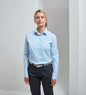 CHEMISE À MANCHES LONGUES EN POPELINE DE COTON STRETCH POUR FEMME