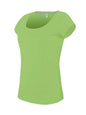 T-SHIRT FEMME À COL BATEAU ET MANCHES COURTES