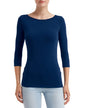 T-SHIRT EXTENSIBLE À MANCHES 3/4 POUR FEMME