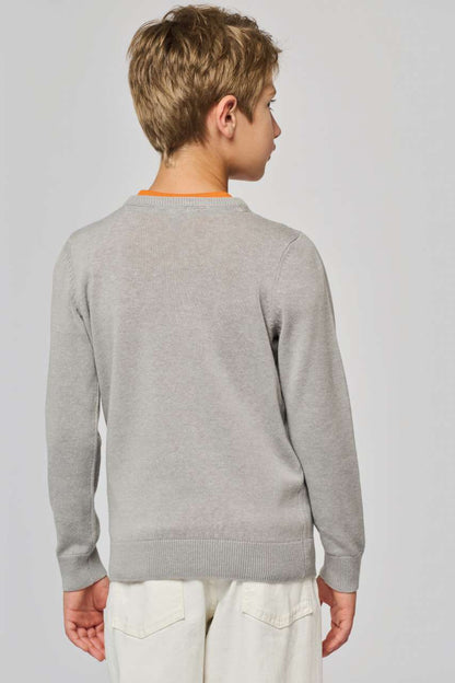 PULL COL EN V POUR ENFANT