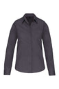 CHEMISE EN POPELINE DE COTON À MANCHES LONGUES POUR FEMME