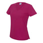 T-shirt cool à col en V pour femme