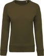 SWEAT-SHIRT FEMME EN COTON BIOLOGIQUE À COL RAS DU COU ET MANCHES RAGLAN