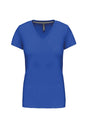 T-SHIRT À MANCHES COURTES ET COL EN V POUR FEMME
